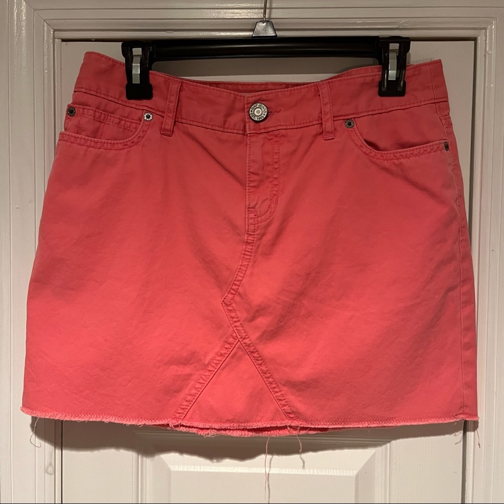 Gap Pink Denim Mini Skirt